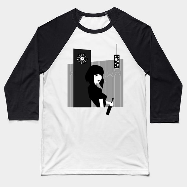 Deadly Noir Baseball T-Shirt by Plan8